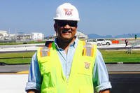 Construction manager Johnny Alam is representing the Naval Facilities Engineering Systems Command (NAVFAC) Washington team working at Joint Base Andrews for National Engineers Week. 